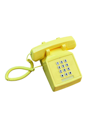 Yellow Retro Phone