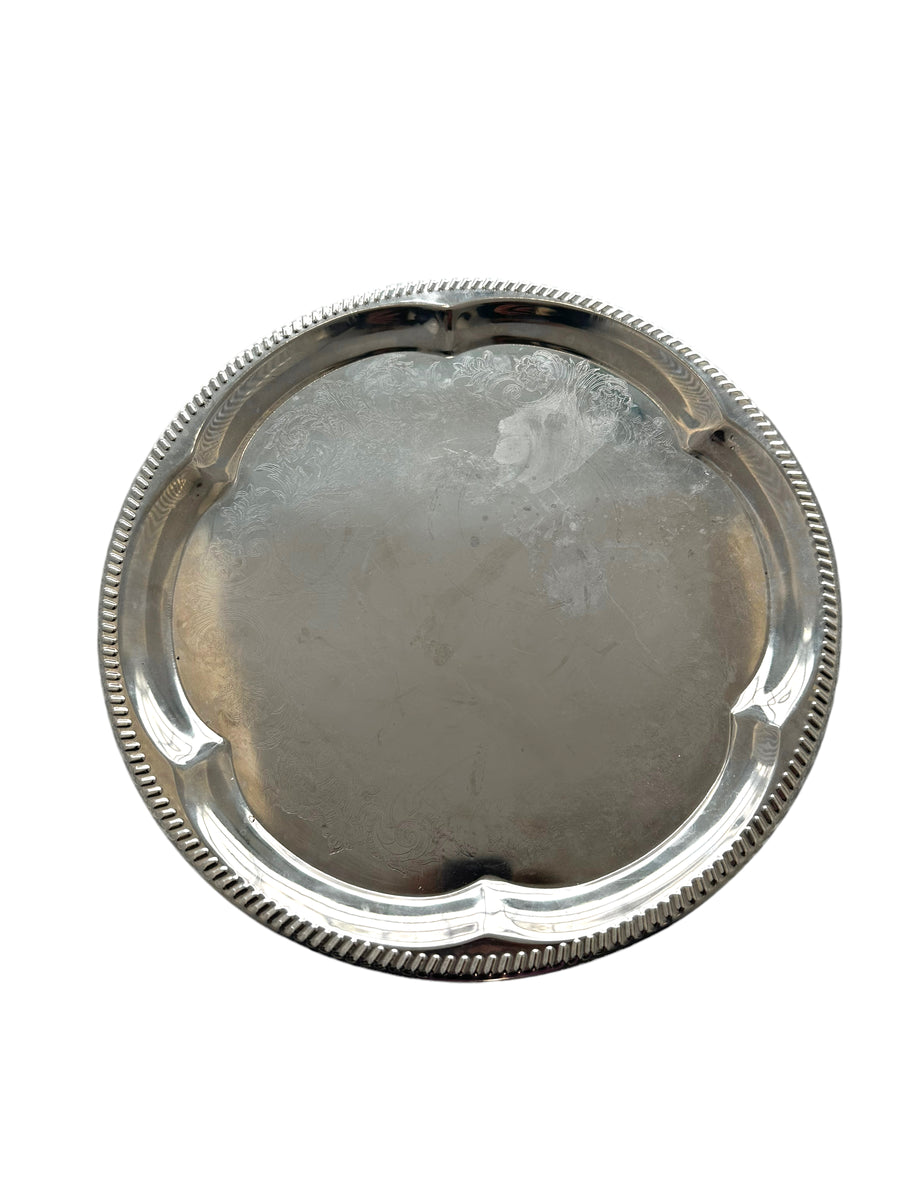 Round Silver Platter