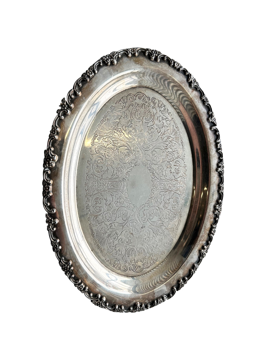 Oval Silver Platter