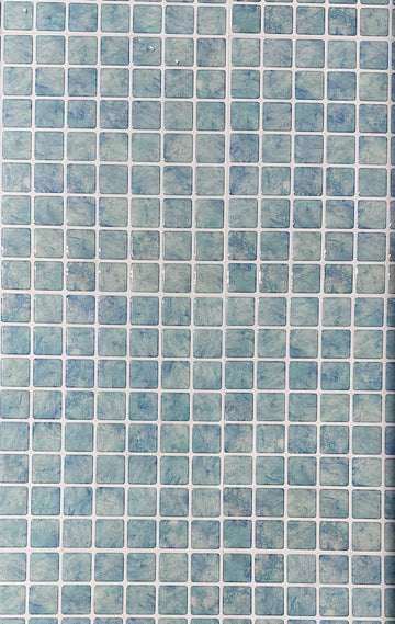 Light Blue Tiled Vinyl Surface
