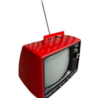 Red Vintage Sanyo TV