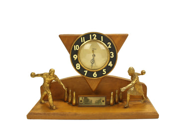 Bowling Trophy Clock