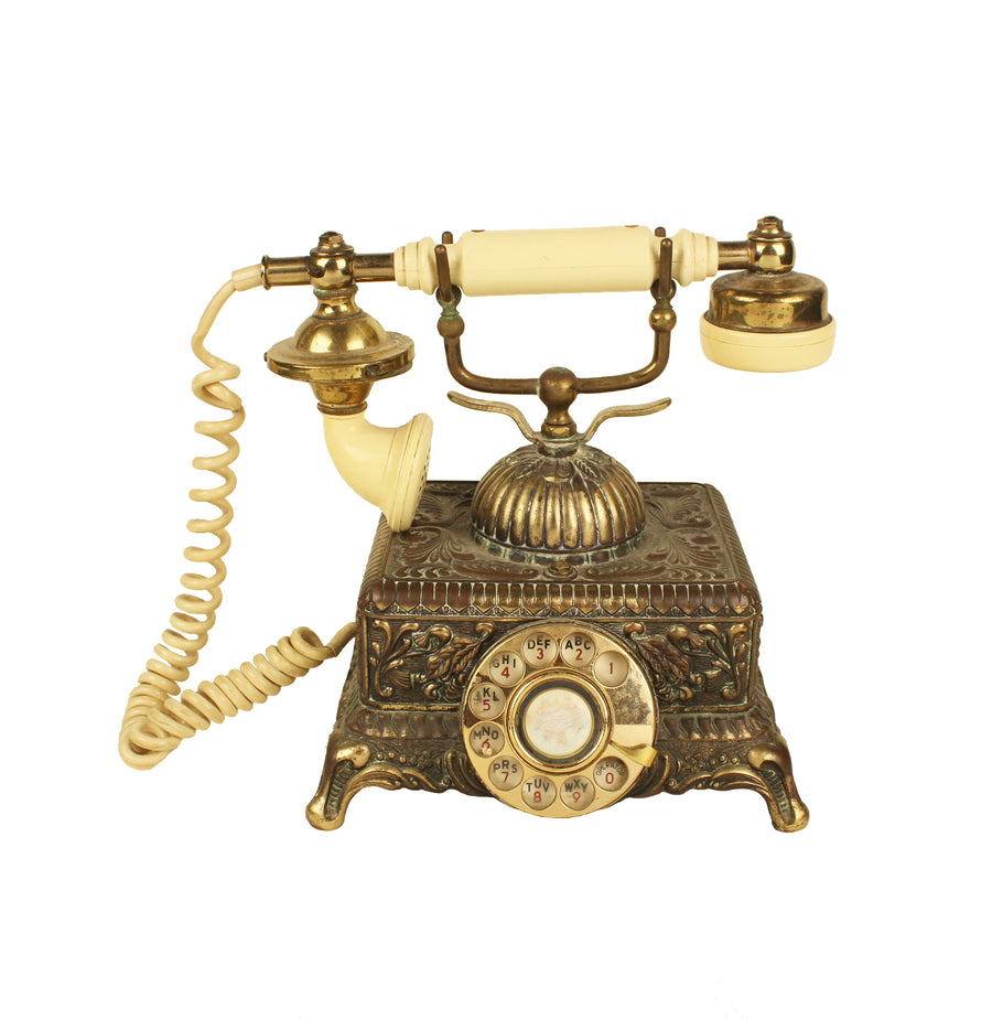 Gilded Rotary Phone