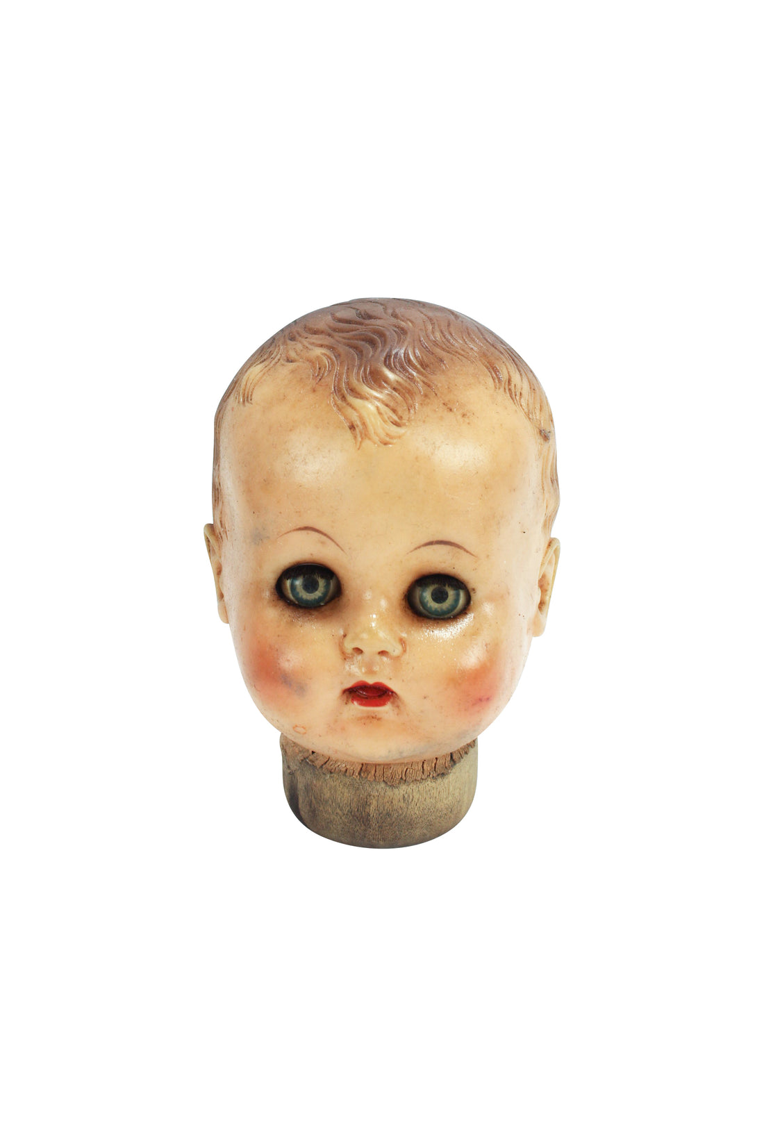 Creepy Doll Head in Cloche