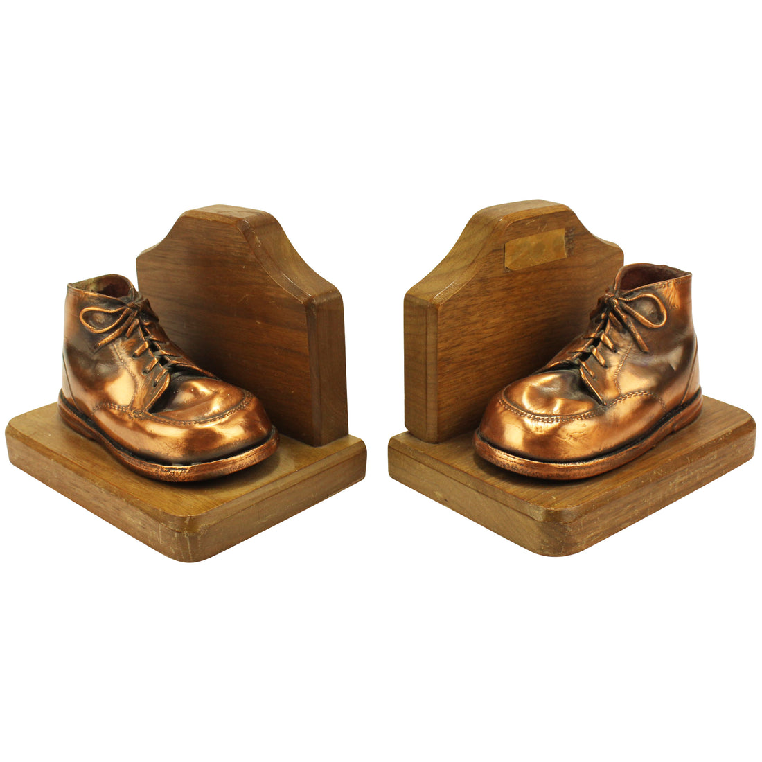Copper Shoe Bookends