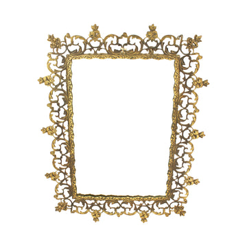Ornate Brass Mirror