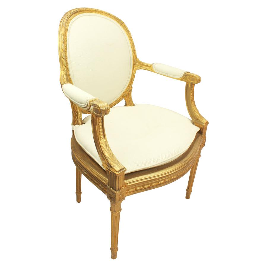 Gold Bergere Chair