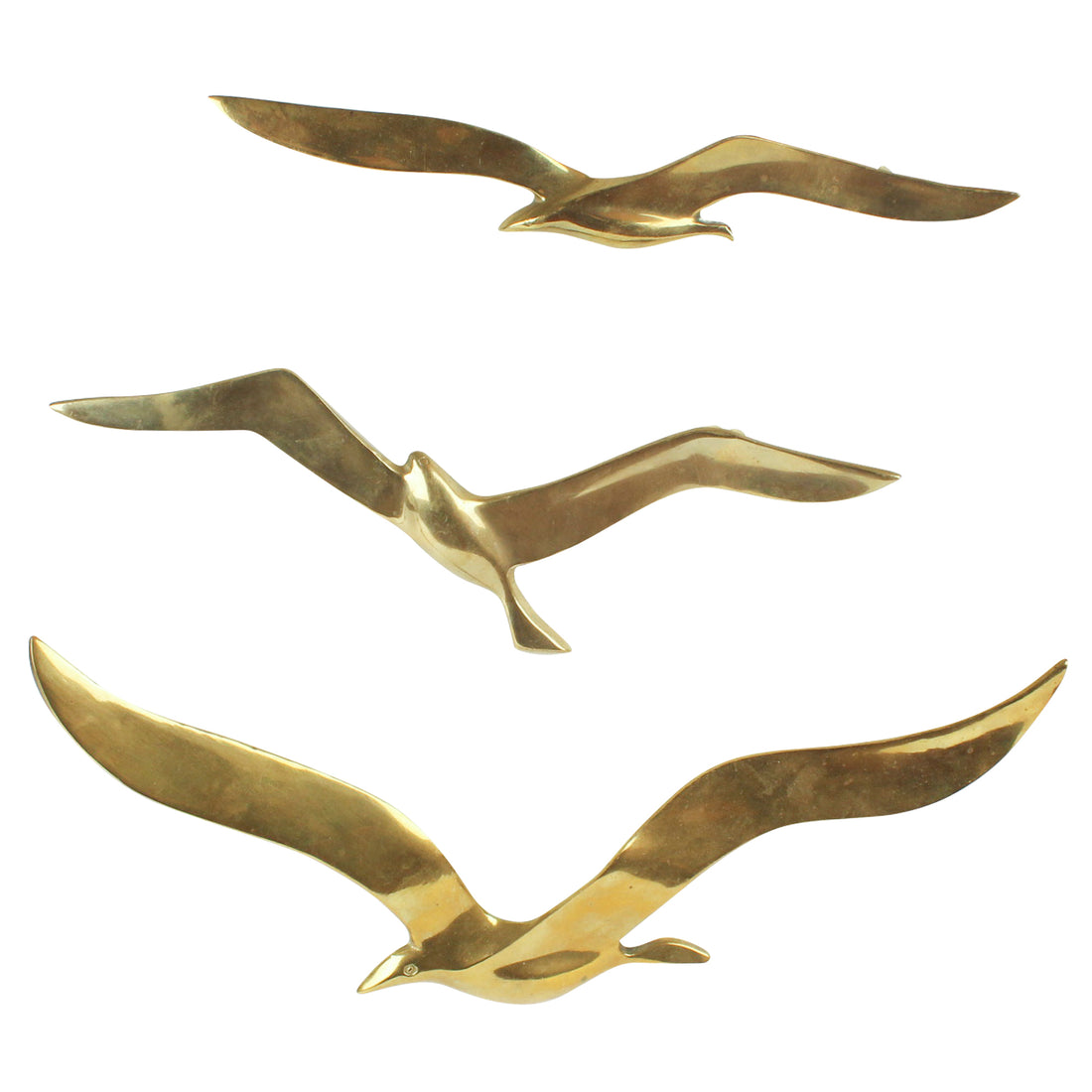 Brass Deco Birds