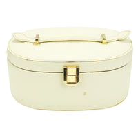 White Oval Makeup Case
