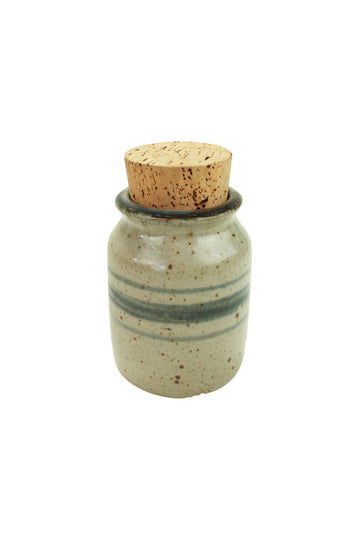 Pottery Jar With Cork Lid