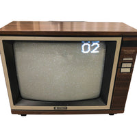 Hitachi Wood Paneled TV