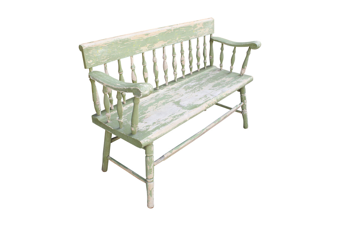 Weathered Wooden Bench