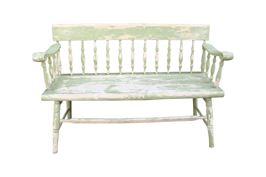 Weathered Wooden Bench