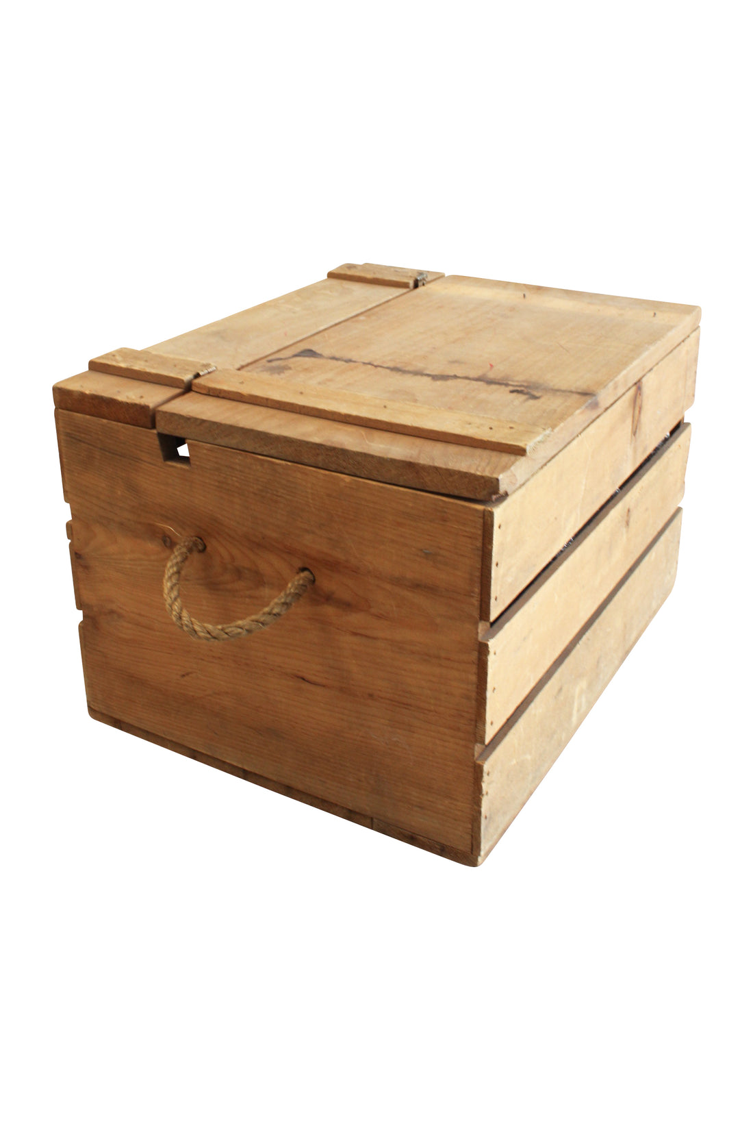 Slotted Crate With Rope Handles
