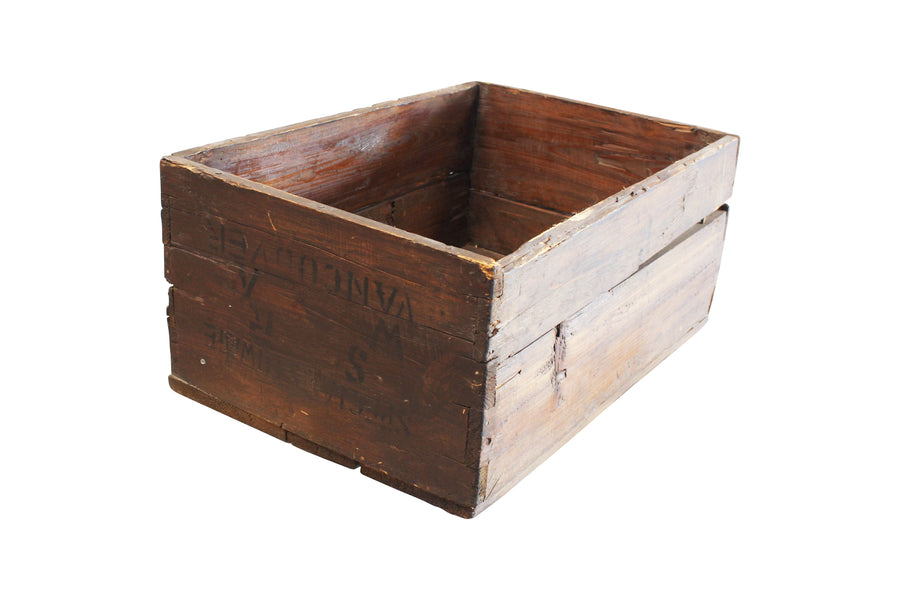Dark Wooden Crate