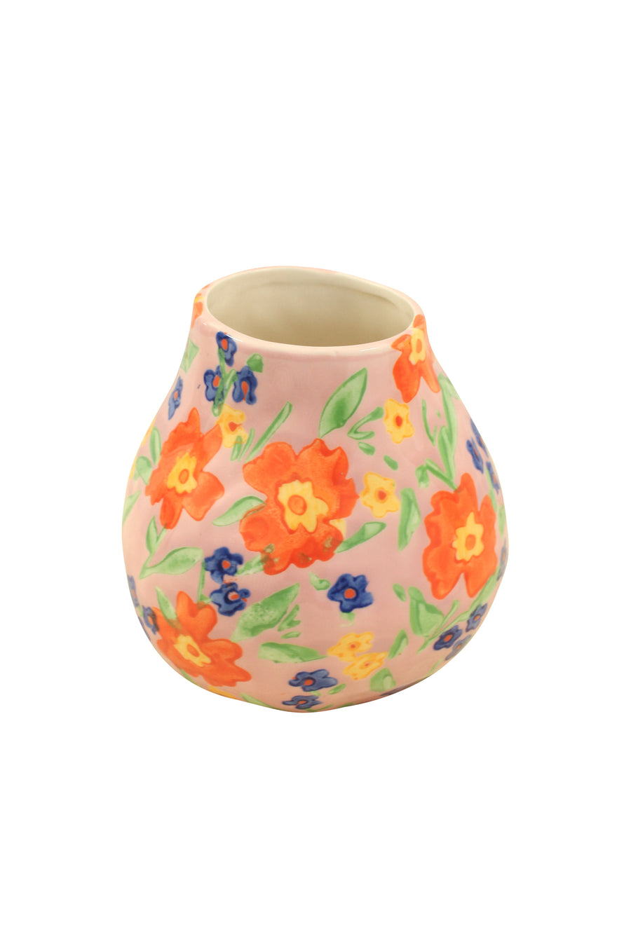 Painted Floral Vase