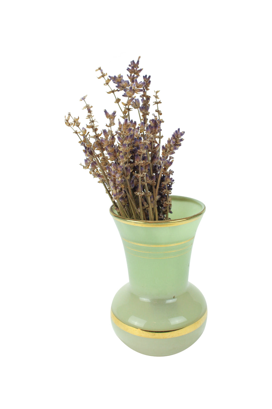 Green + Gold Vase