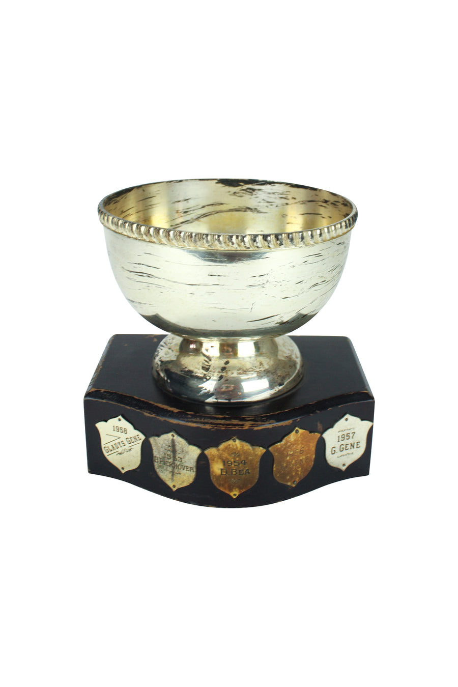 Cup Trophy on Wooden Base
