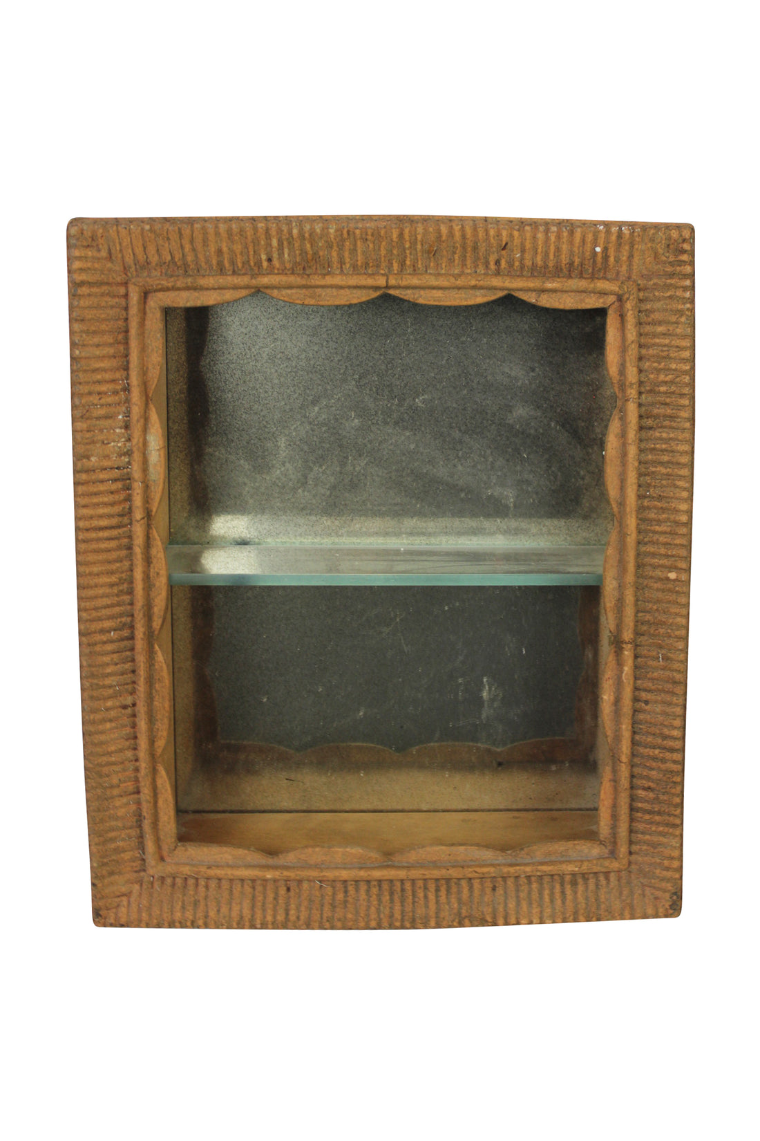 Rustic Mirrored Shelf