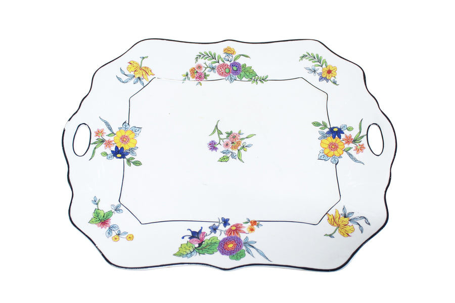 Vintage Flower Platter