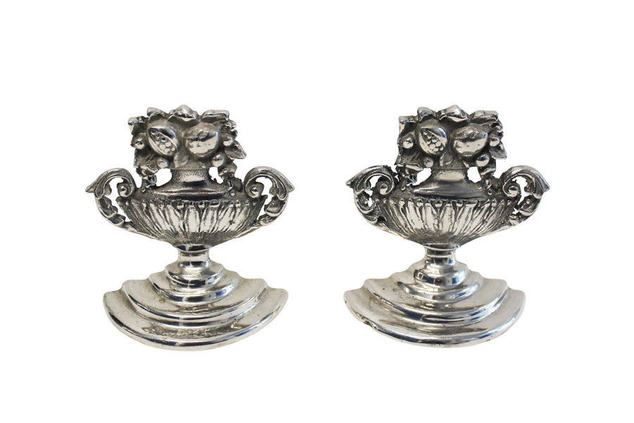 Silver Urn Bookends