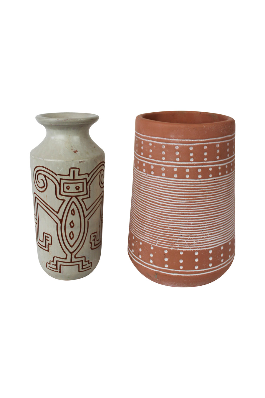 Deco Clay Vases