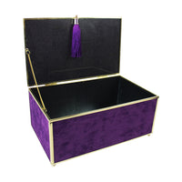 Purple Velvet Tassel Box