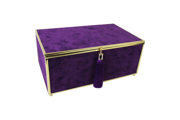 Purple Velvet Tassel Box