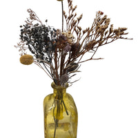 Dried Bouquet in Yellow Bottle