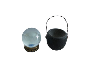 Miniature Cauldron + Crystal Ball