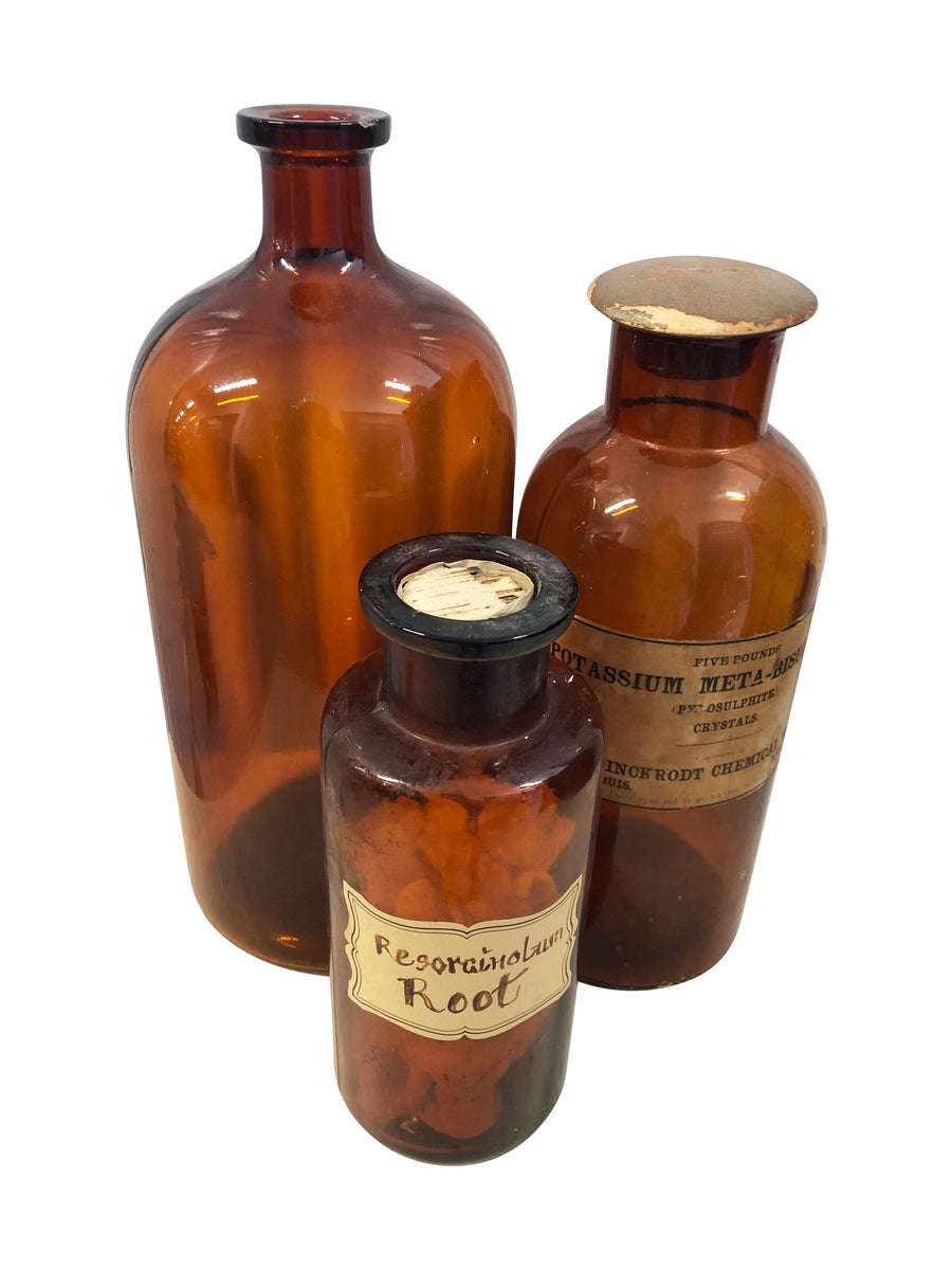 Brown Apothecary Bottles (Large)