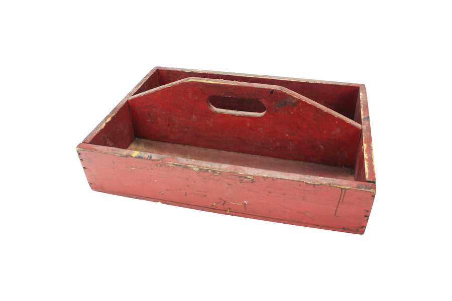 Red Cutlery Tray